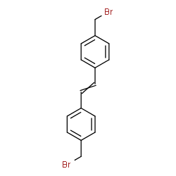 ChemSpider 2D Image | 1,1'-(1,2-Ethenediyl)bis[4-(bromomethyl)benzene] | C16H14Br2