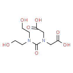 ChemSpider 2D Image | 2,2'-{[Bis(2-hydroxyethyl)carbamoyl]imino}diacetic acid | C9H16N2O7