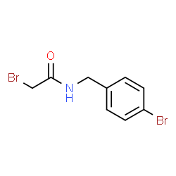 ChemSpider 2D Image | 2-Bromo-N-(4-bromobenzyl)acetamide | C9H9Br2NO