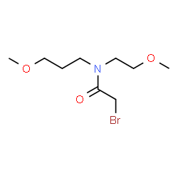 ChemSpider 2D Image | 2-Bromo-N-(2-methoxyethyl)-N-(3-methoxypropyl)acetamide | C9H18BrNO3