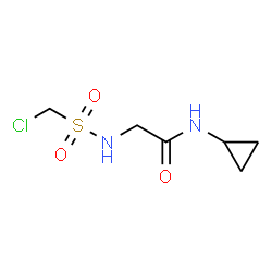 ChemSpider 2D Image | N~2~-[(Chloromethyl)sulfonyl]-N-cyclopropylglycinamide | C6H11ClN2O3S