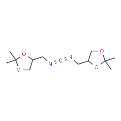 ChemSpider 2D Image | 1,3-Bis(2,2-dimethyl-1,3-dioxolan-4-ylmethyl)carbodiimide | C13H22N2O4