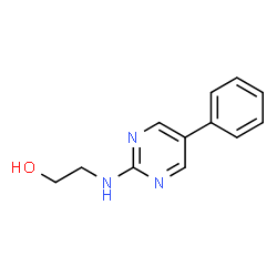 ChemSpider 2D Image | 2-((5-Phenylpyrimidin-2-yl)amino)ethanol | C12H13N3O