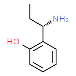 ChemSpider 2D Image | 2-[(1S)-1-Aminopropyl]phenol | C9H13NO