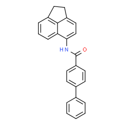 ChemSpider 2D Image | N-(1,2-Dihydro-5-acenaphthylenyl)-4-biphenylcarboxamide | C25H19NO