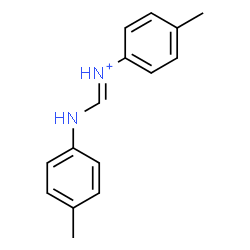 ChemSpider 2D Image | (E)-N-(4-Methylphenyl)[(4-methylphenyl)amino]methaniminium | C15H17N2