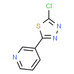ChemSpider 2D Image | 3-(5-Chloro-1,3,4-thiadiazol-2-yl)pyridine | C7H4ClN3S