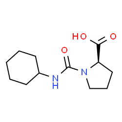 ChemSpider 2D Image | 1-(Cyclohexylcarbamoyl)-D-proline | C12H20N2O3