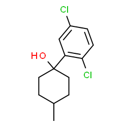ChemSpider 2D Image | 1-(2,5-Dichlorophenyl)-4-methylcyclohexanol | C13H16Cl2O