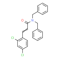 ChemSpider 2D Image | N,N-Dibenzyl-3-(2,4-dichlorophenyl)acrylamide | C23H19Cl2NO
