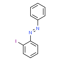 ChemSpider 2D Image | (E)-1-(2-Iodophenyl)-2-phenyldiazene | C12H9IN2