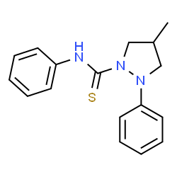 ChemSpider 2D Image | 4-Methyl-N,2-diphenyl-1-pyrazolidinecarbothioamide | C17H19N3S