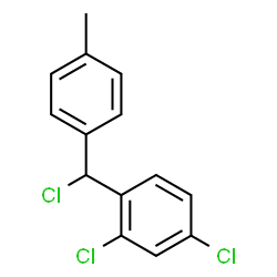 ChemSpider 2D Image | 2,4-Dichloro-1-[chloro(4-methylphenyl)methyl]benzene | C14H11Cl3