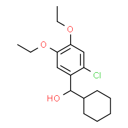 ChemSpider 2D Image | (2-Chloro-4,5-diethoxyphenyl)(cyclohexyl)methanol | C17H25ClO3