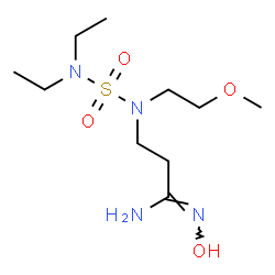 ChemSpider 2D Image | (1Z)-3-[(Diethylsulfamoyl)(2-methoxyethyl)amino]-N'-hydroxypropanimidamide | C10H24N4O4S