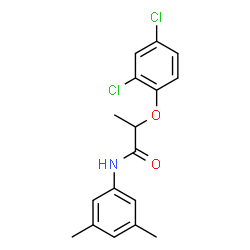 ChemSpider 2D Image | 2-(2,4-Dichlorophenoxy)-N-(3,5-dimethylphenyl)propanamide | C17H17Cl2NO2