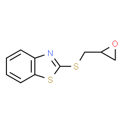ChemSpider 2D Image | 2-[(2-Oxiranylmethyl)sulfanyl]-1,3-benzothiazole | C10H9NOS2