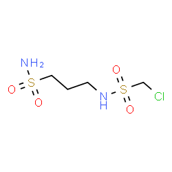 ChemSpider 2D Image | 3-{[(Chloromethyl)sulfonyl]amino}-1-propanesulfonamide | C4H11ClN2O4S2