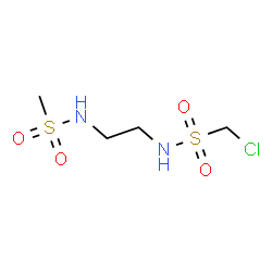 ChemSpider 2D Image | 1-Chloro-N-{2-[(methylsulfonyl)amino]ethyl}methanesulfonamide | C4H11ClN2O4S2