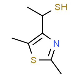 ChemSpider 2D Image | 1-(2,5-Dimethyl-1,3-thiazol-4-yl)ethanethiol | C7H11NS2