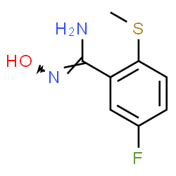 ChemSpider 2D Image | 5-Fluoro-N'-hydroxy-2-(methylsulfanyl)benzenecarboximidamide | C8H9FN2OS