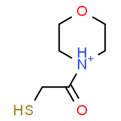 ChemSpider 2D Image | 4-(Sulfanylacetyl)morpholin-4-ium | C6H12NO2S