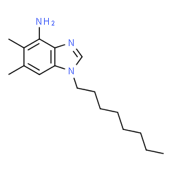 ChemSpider 2D Image | 5,6-dimethyl-1-octyl-4-benzimidazolamine | C17H27N3