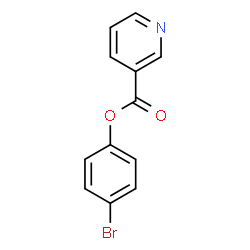 ChemSpider 2D Image | 4-Bromophenyl nicotinate | C12H8BrNO2