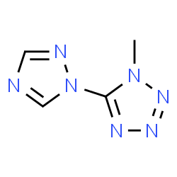 ChemSpider 2D Image | 1-Methyl-5-(1H-1,2,4-triazol-1-yl)-1H-tetrazole | C4H5N7