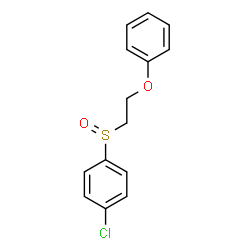 ChemSpider 2D Image | 1-Chloro-4-[(2-phenoxyethyl)sulfinyl]benzene | C14H13ClO2S