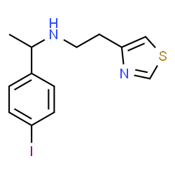ChemSpider 2D Image | 1-(4-Iodophenyl)-N-[2-(1,3-thiazol-4-yl)ethyl]ethanamine | C13H15IN2S