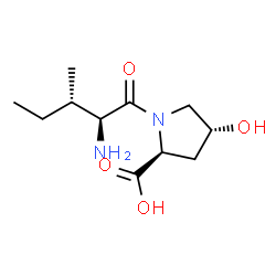 ChemSpider 2D Image | L-Isoleucyl-(4R)-4-hydroxy-L-proline | C11H20N2O4