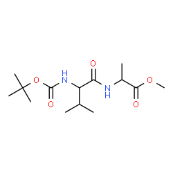 ChemSpider 2D Image | Methyl N-{[(2-methyl-2-propanyl)oxy]carbonyl}valylalaninate | C14H26N2O5
