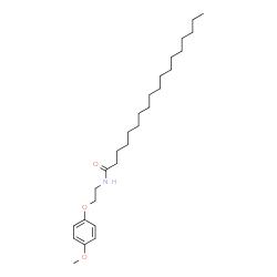ChemSpider 2D Image | N-[2-(4-Methoxyphenoxy)ethyl]octadecanamide | C27H47NO3