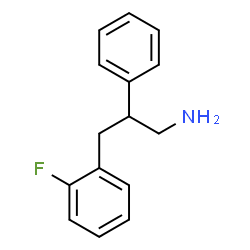 ChemSpider 2D Image | 3-(2-Fluorophenyl)-2-phenyl-1-propanamine | C15H16FN