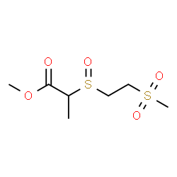 ChemSpider 2D Image | Methyl 2-{[2-(methylsulfonyl)ethyl]sulfinyl}propanoate | C7H14O5S2