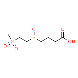 ChemSpider 2D Image | 4-{[2-(Methylsulfonyl)ethyl]sulfinyl}butanoic acid | C7H14O5S2