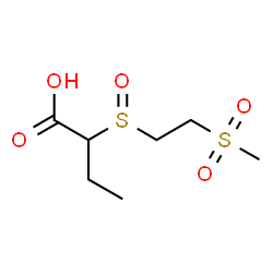 ChemSpider 2D Image | 2-{[2-(Methylsulfonyl)ethyl]sulfinyl}butanoic acid | C7H14O5S2