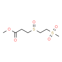 ChemSpider 2D Image | Methyl 3-{[2-(methylsulfonyl)ethyl]sulfinyl}propanoate | C7H14O5S2