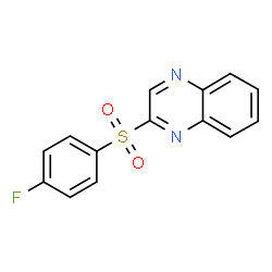ChemSpider 2D Image | 2-[(4-Fluorophenyl)sulfonyl]quinoxaline | C14H9FN2O2S