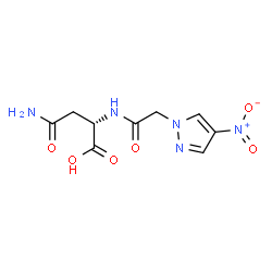 ChemSpider 2D Image | N~2~-[(4-Nitro-1H-pyrazol-1-yl)acetyl]-L-asparagine | C9H11N5O6