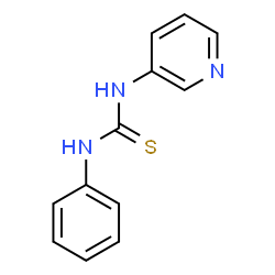 ChemSpider 2D Image | 1-Phenyl-3-(3-pyridinyl)thiourea | C12H11N3S