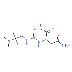ChemSpider 2D Image | N~2~-{[2-(Dimethylamino)-2-methylpropyl]carbamoyl}-L-asparagine | C11H22N4O4