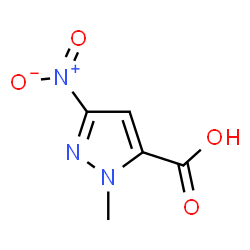 ChemSpider 2D Image | 2-methyl-5-nitropyrazole-3-carboxylic acid | C5H5N3O4