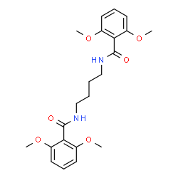 ChemSpider 2D Image | N,N'-1,4-Butanediylbis(2,6-dimethoxybenzamide) | C22H28N2O6