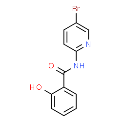 ChemSpider 2D Image | N-(5-Bromo-2-pyridinyl)-2-hydroxybenzamide | C12H9BrN2O2