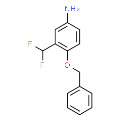 ChemSpider 2D Image | 4-(Benzyloxy)-3-(difluoromethyl)aniline | C14H13F2NO
