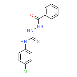 ChemSpider 2D Image | 2-Benzoyl-N-(4-chlorophenyl)hydrazinecarbothioamide | C14H12ClN3OS