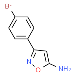 ChemSpider 2D Image | 3-(4-Bromophenyl)-5-isoxazolamine | C9H7BrN2O