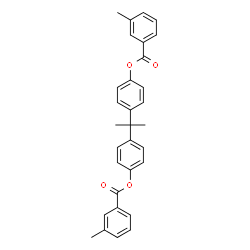 ChemSpider 2D Image | 2,2-Propanediyldi-4,1-phenylene bis(3-methylbenzoate) | C31H28O4